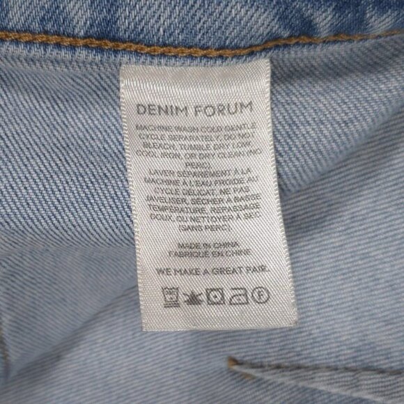 Aritzia DENIM FORUM THE JUST PEACHY STRAIGHT Jeans Size 28 ORGANIC COTTON - Picture 12 of 13